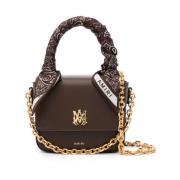 Bruin leren micro-tote tas Amiri , Brown , Dames