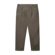 Bruine Geplooide Chino Broek Gabba , Brown , Heren