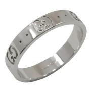 Pre-owned White Gold rings Gucci Vintage , Gray , Dames