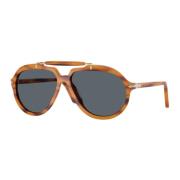 Stijlvolle zonnebril in rode tint Persol , Brown , Unisex