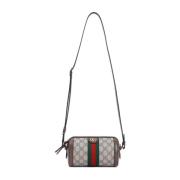 Beige & Ebony Schoudertas Gucci , Multicolor , Dames