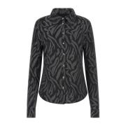 Gestreept overhemd met lange mouwen Alizee Guess , Black , Dames