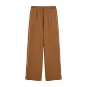 Katoenen sweatpants met elastische tailleband Max Mara , Brown , Dames