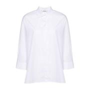 Wit overhemd met lange mouwen en klassieke kraag Max Mara , White , Da...