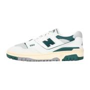 Witte en groene damessneakers 550 New Balance , Multicolor , Dames