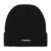 Stijlvolle Lambkin Beanie Hoed Pinko , Black , Dames