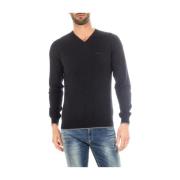 Gezellige Gebreide Trui Armani Jeans , Black , Heren