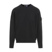 Zwarte Katoenen Sweatshirt Aw24 Stone Island , Black , Heren