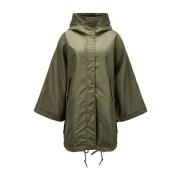 Olijfkleurige cape met juweelaccenten Bazar Deluxe , Green , Dames