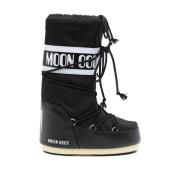 Iconische Zwarte Winterlaarzen Moon Boot , Black , Dames