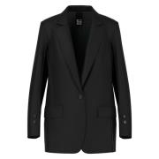 Extravagante Blazer met Decoratieve Naden Marc Cain , Black , Dames