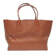 Pre-owned Leather shoulder-bags Bottega Veneta Vintage , Brown , Dames