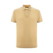 Geel Zijden Polo Shirt Loro Piana , Yellow , Heren