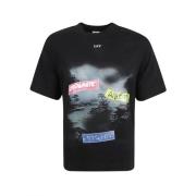 Skate Sticker T-shirts en Polos Off White , Black , Heren