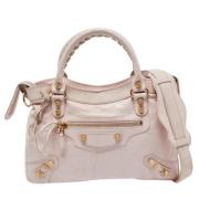 Pre-owned Leather balenciaga-bags Balenciaga Vintage , Pink , Dames