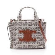 Pre-owned Canvas celine-bags Celine Vintage , White , Dames