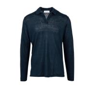 V-neck Knitwear Gran Sasso , Blue , Heren