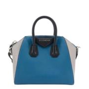 Pre-owned Leather handbags Givenchy Pre-owned , Blue , Dames