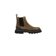 Suede Combat Boot Woolrich , Brown , Heren