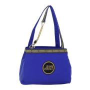 Pre-owned Nylon shoulder-bags Versace Pre-owned , Blue , Dames