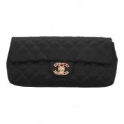 Pre-owned Silk chanel-bags Chanel Vintage , Black , Dames