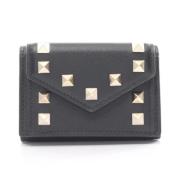 Pre-owned Leather wallets Valentino Vintage , Black , Dames