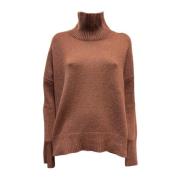 Heidi Sweater met Opstaande Kraag Lisa Yang , Brown , Dames