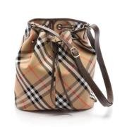 Pre-owned Leather shoulder-bags Burberry Vintage , Multicolor , Dames