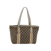 Pre-owned Canvas gucci-bags Gucci Vintage , Beige , Dames