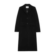 Stijlvolle Jas voor Vrouwen Msgm , Black , Dames