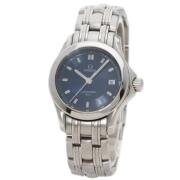 Pre-owned Stainless Steel watches Omega Vintage , Blue , Dames