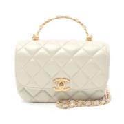 Pre-owned Fabric handbags Chanel Vintage , Gray , Dames