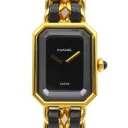 Pre-owned Metal watches Chanel Vintage , Black , Dames