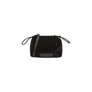 Velvet Mini Schoudertas Aspesi , Black , Dames