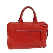 Pre-owned Leather balenciaga-bags Balenciaga Vintage , Red , Dames