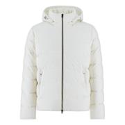 Witte Fluwelen Bomberjack Herno , White , Heren