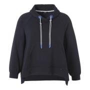 Casual Sweatshirt met Kraag Frapp , Blue , Dames