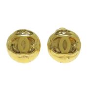 Pre-owned Metal chanel-jewelry Chanel Vintage , Yellow , Dames