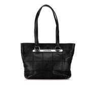 Pre-owned Leather totes Chanel Vintage , Black , Dames