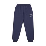 Jogger sweatpants in blauw met institutioneel logo Iceberg , Blue , He...