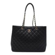 Pre-owned Fabric chanel-bags Chanel Vintage , Black , Dames