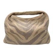 Pre-owned Leather handbags Bottega Veneta Vintage , Beige , Dames