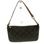 Pre-owned Fabric handbags Louis Vuitton Vintage , Brown , Dames