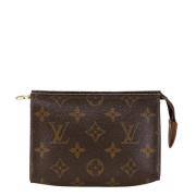 Pre-owned Canvas clutches Louis Vuitton Vintage , Brown , Dames