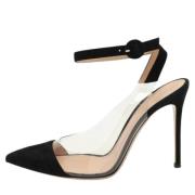 Pre-owned Suede heels Gianvito Rossi Pre-owned , Black , Dames