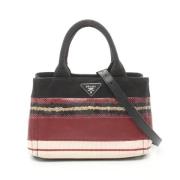 Pre-owned Canvas totes Prada Vintage , Multicolor , Dames