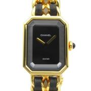 Pre-owned Metal watches Chanel Vintage , Black , Dames