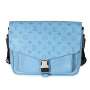 Pre-owned Leather crossbody-bags Louis Vuitton Vintage , Blue , Dames