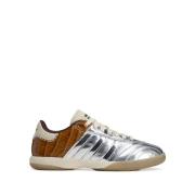 Zilveren Sneakers met Krokodillenpatroon Adidas , Brown , Heren