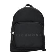 Zwarte Mesh Rugzak Herfst Winter Richmond , Black , Heren